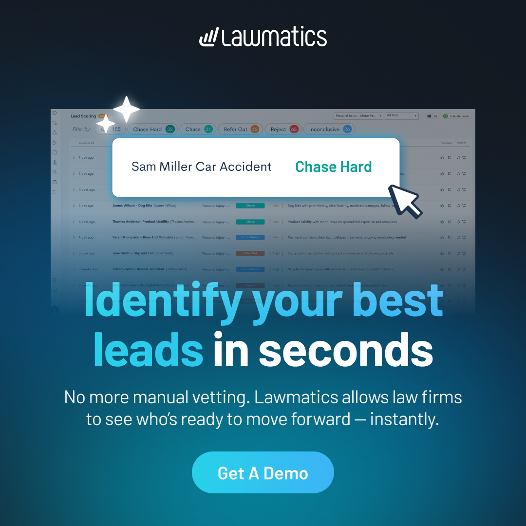 Lawmatics Facebook ad