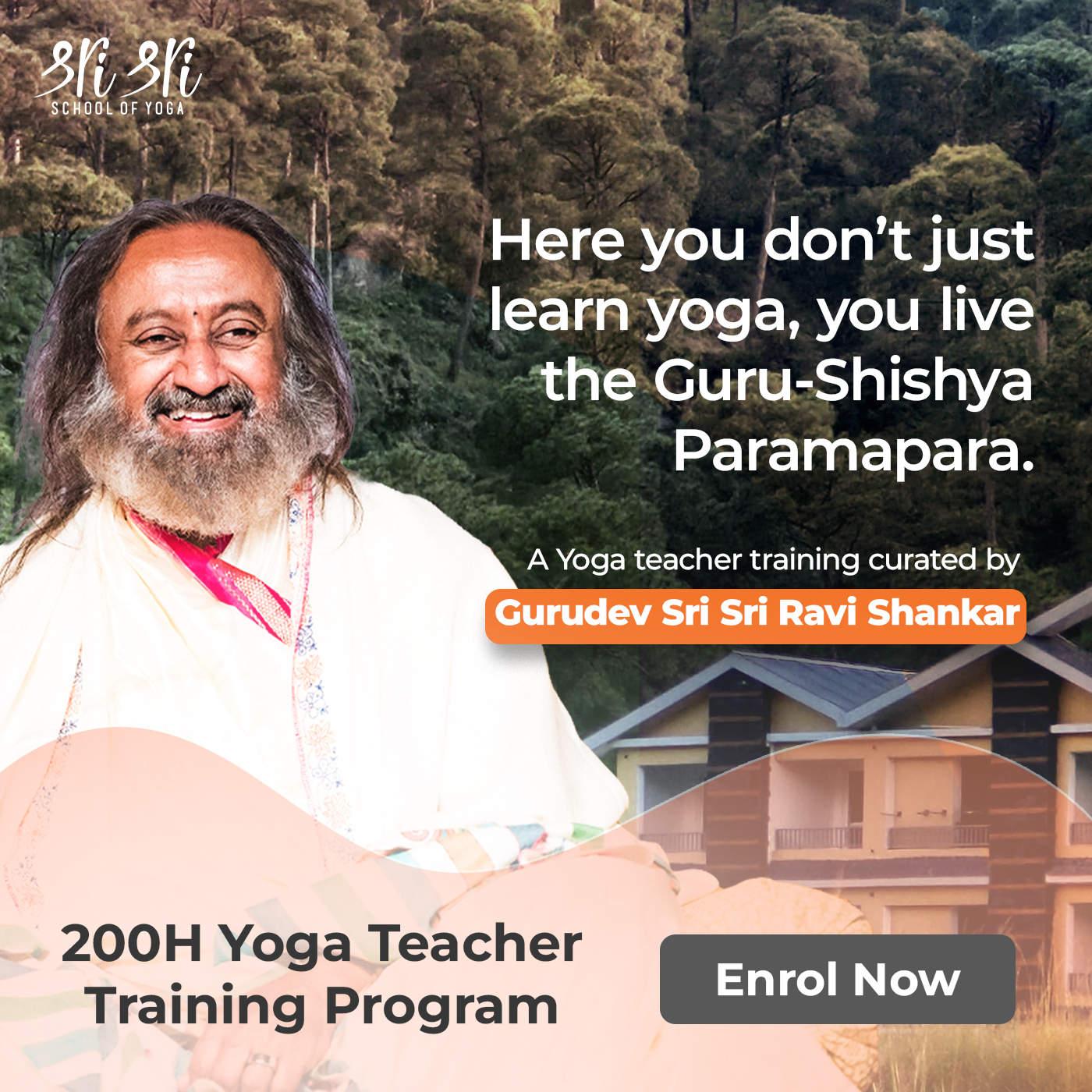 Sri Sri School of Yoga - Yoga Teacher Training Facebook ad