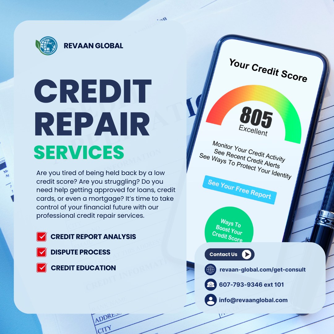 Revaan Global Facebook ad: Your credit score matters more than you think.