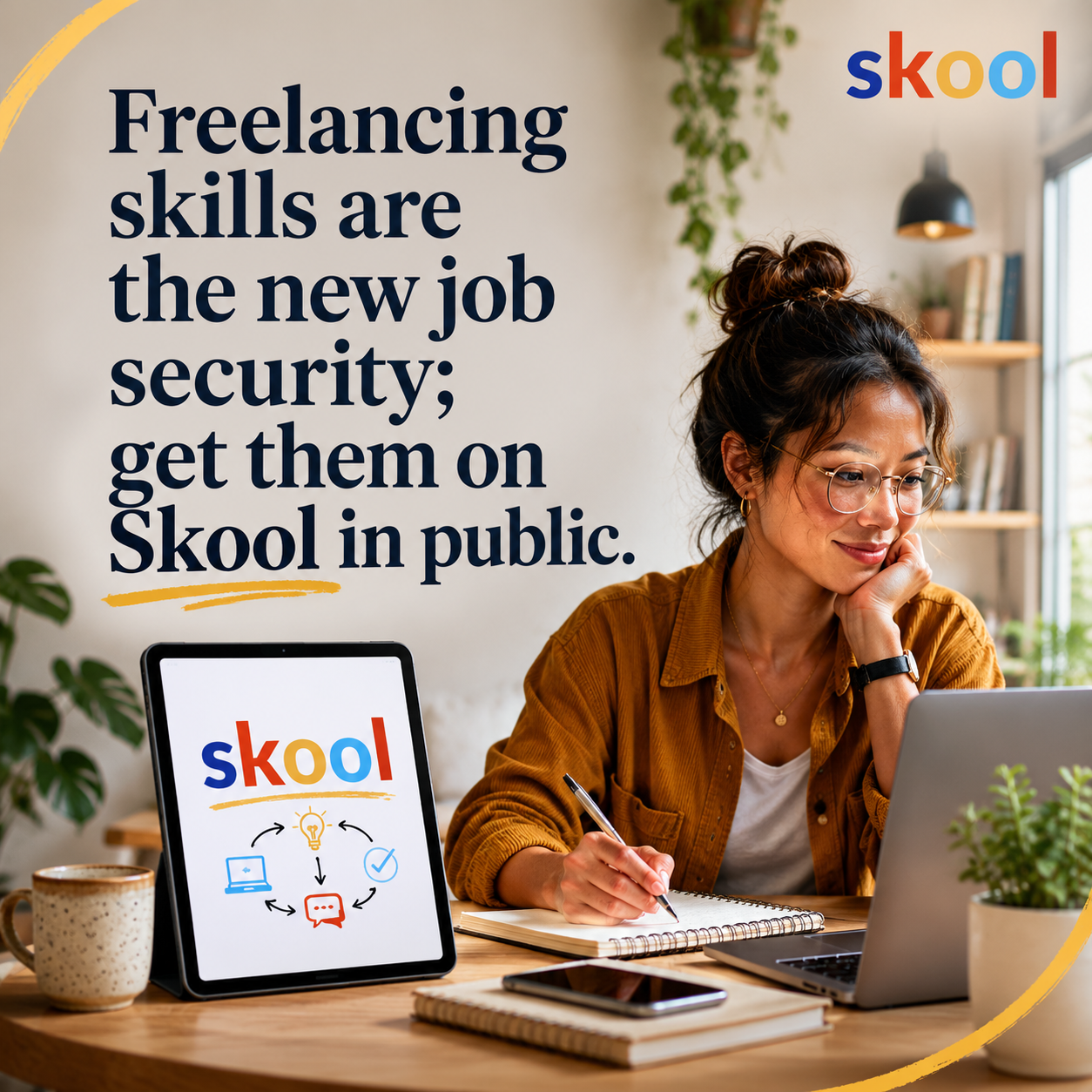 Skool Facebook ad