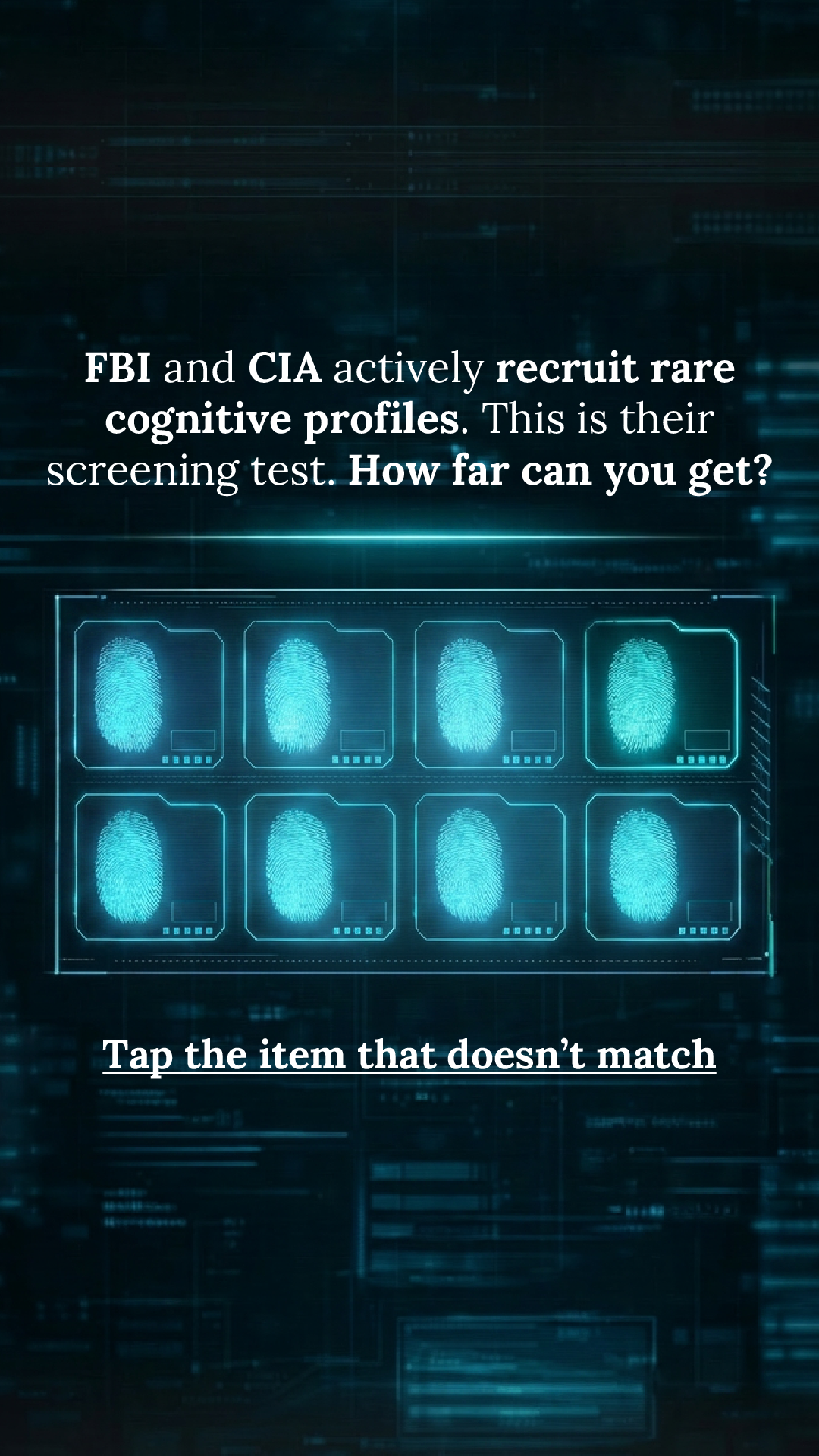 Brain Health Check Facebook ad