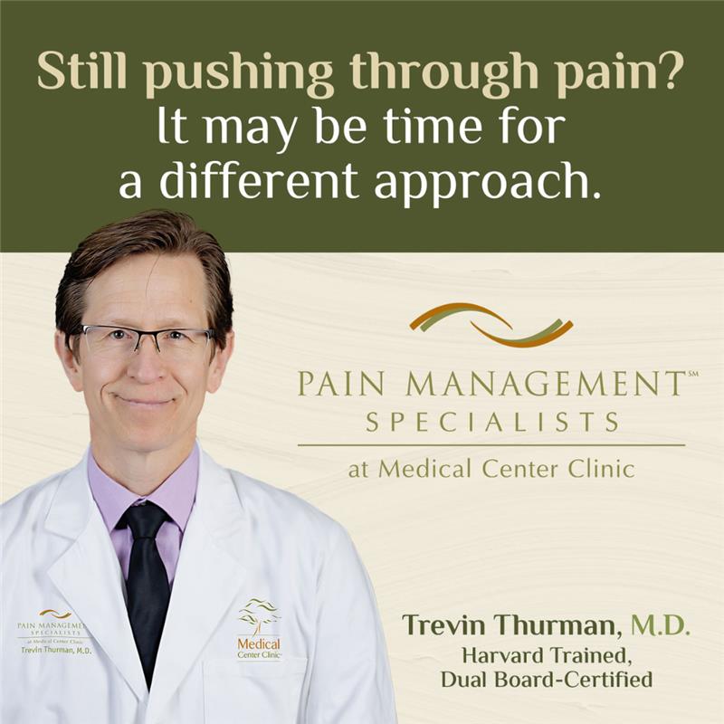 Medical Center Clinic Facebook ad: Welcome Trevin Thurman, M.D.