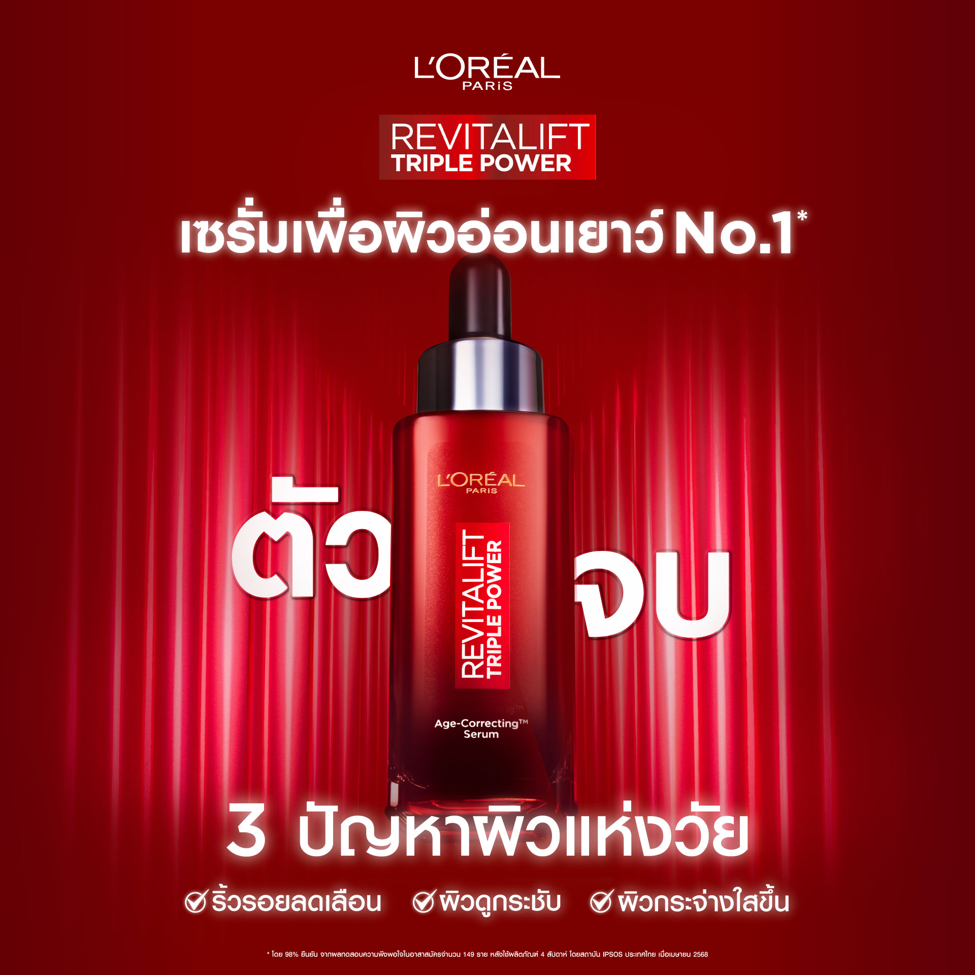L'Oréal Paris Facebook ad: ลอรีอัล ปารีส L’Oréal Paris Revitalift Triple Power Serum…