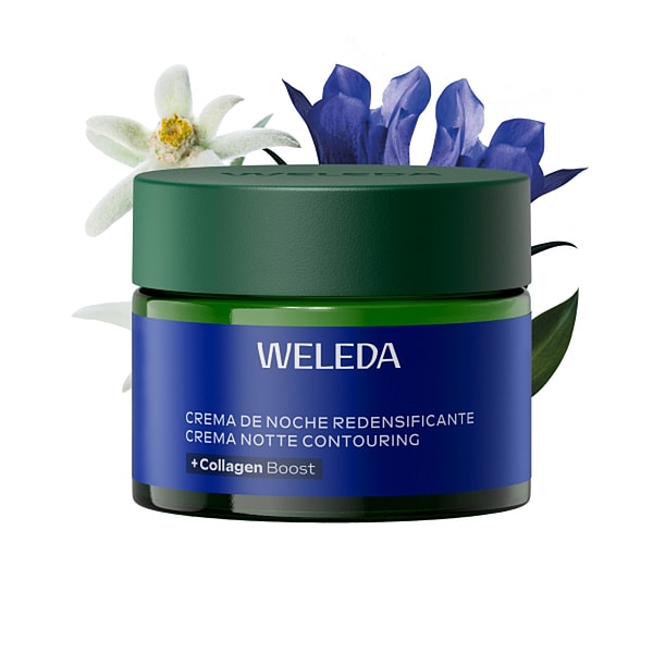 Weleda Facebook ad: Menos manchas. Más firmeza.