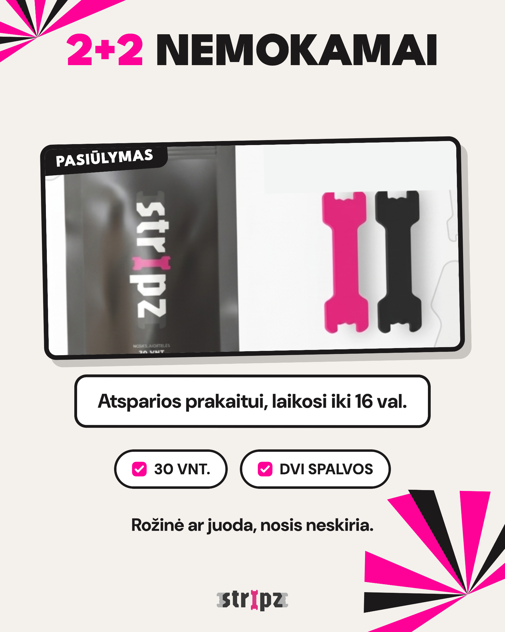 Stripz Facebook ad