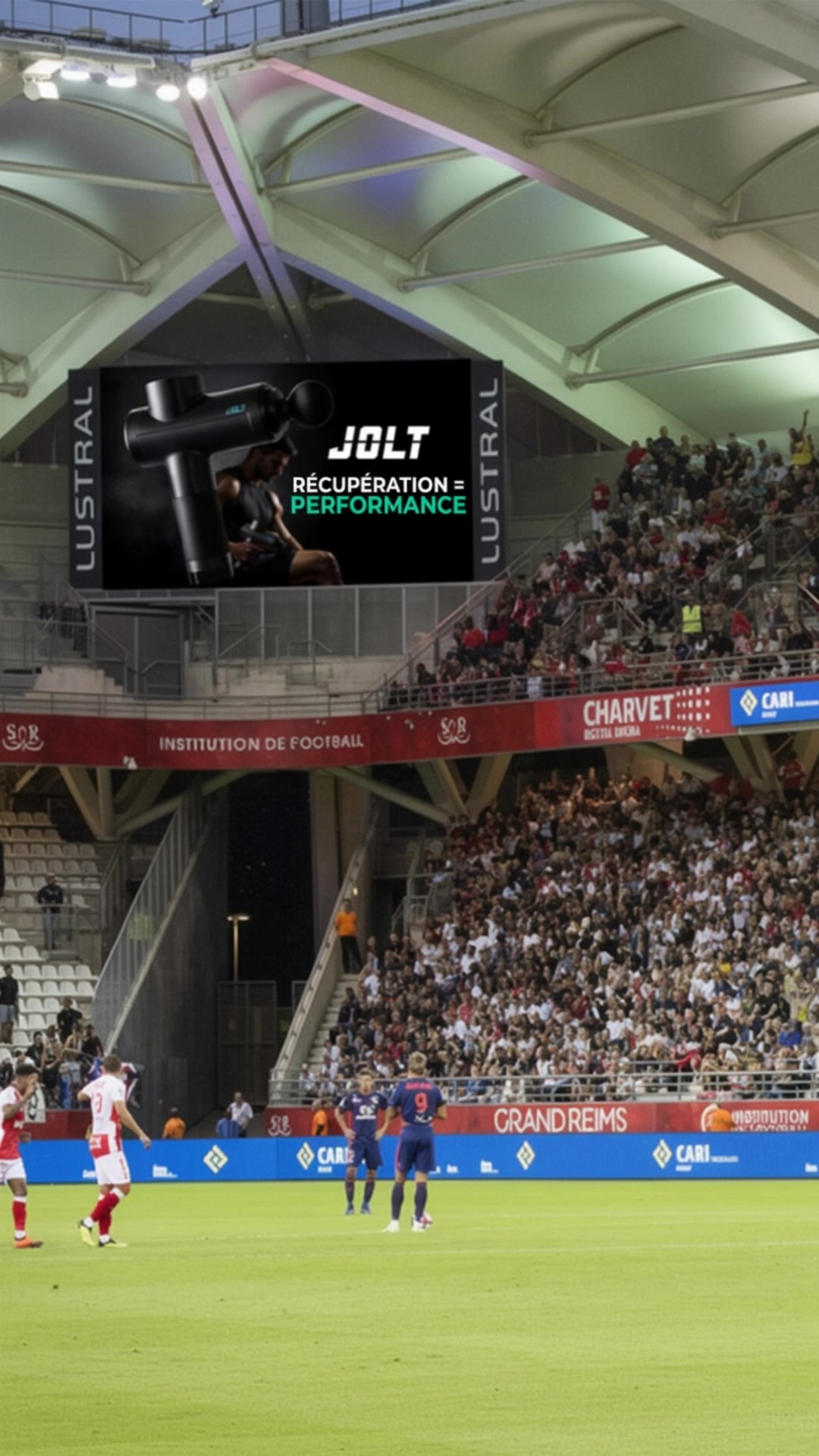 JOLT Recovery Facebook ad: JOLT c'est le meilleur allié des sportifs