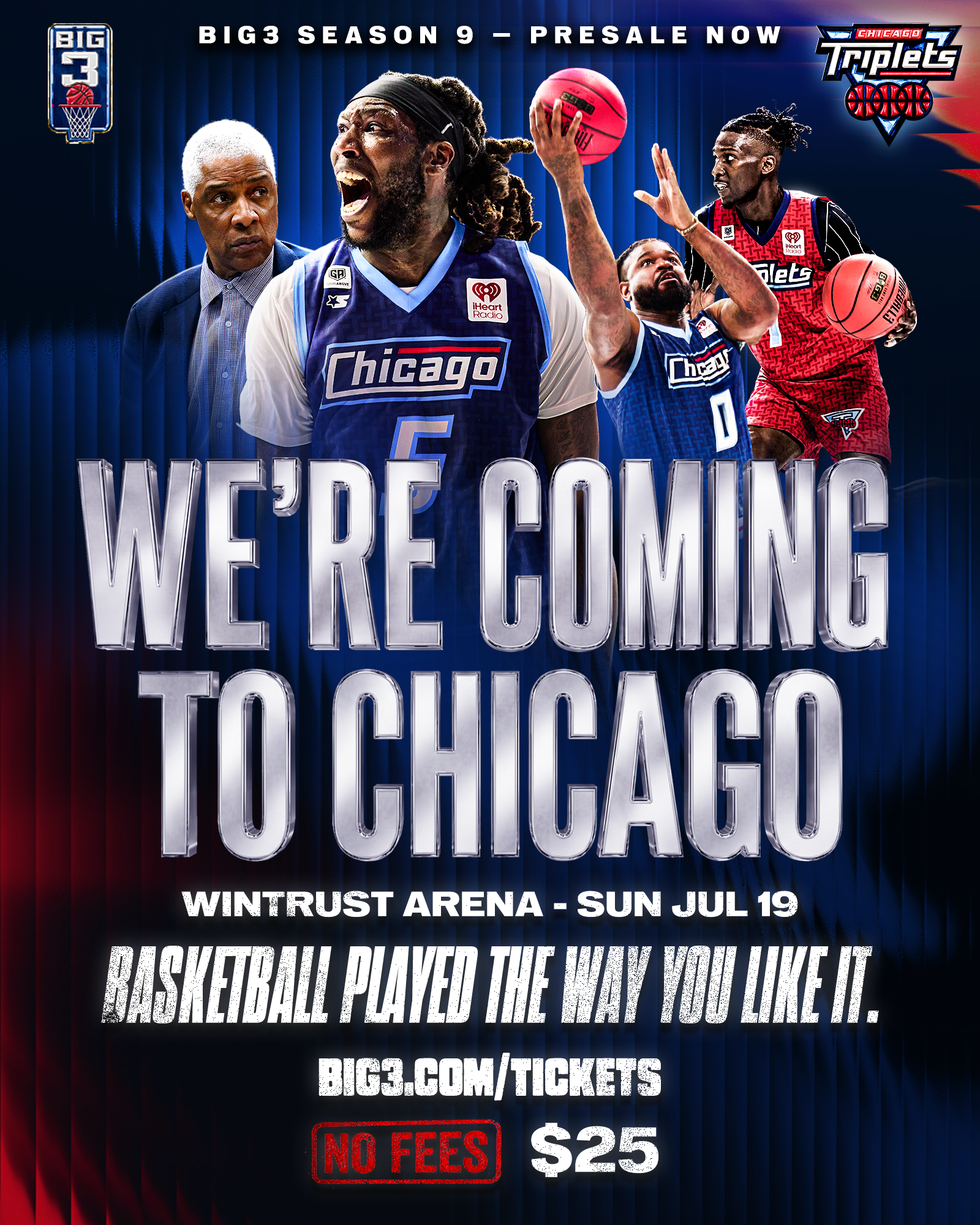 BIG3 Facebook ad: BIG3 Coming to Chicago