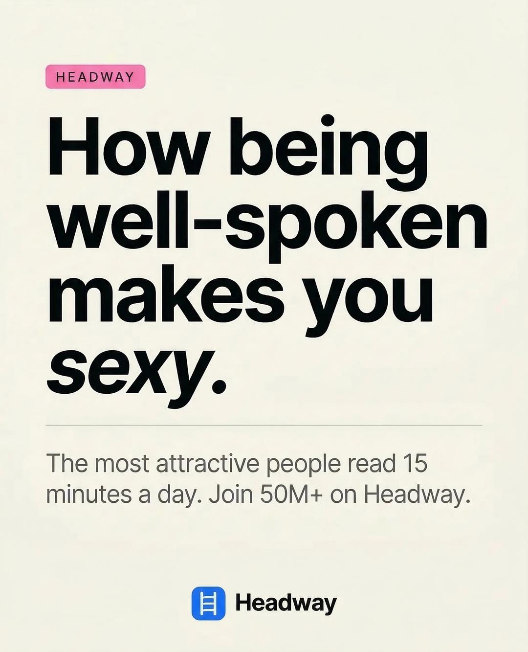 Headway App Facebook ad