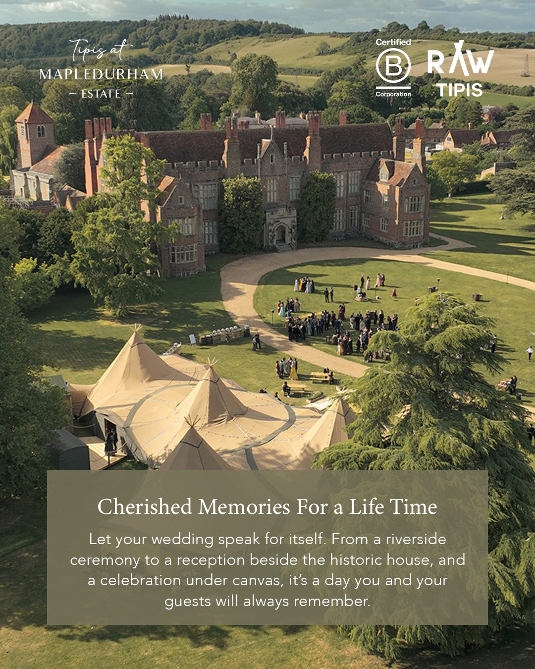 Tipis at Mapledurham Facebook ad from Apr 1, 2026