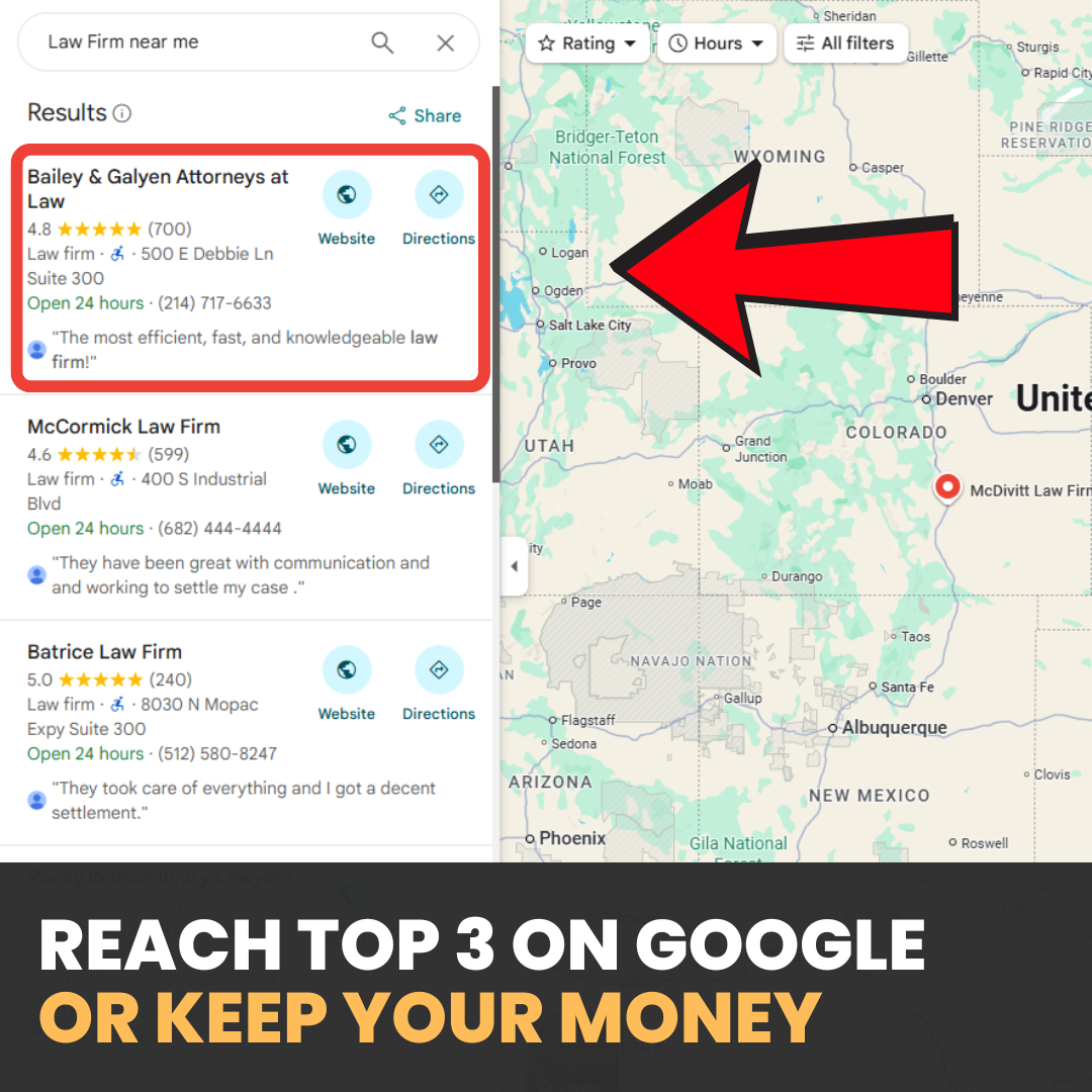 Ian Strombsky Facebook ad: Reach Top 3 on Google, or Keep Your Money