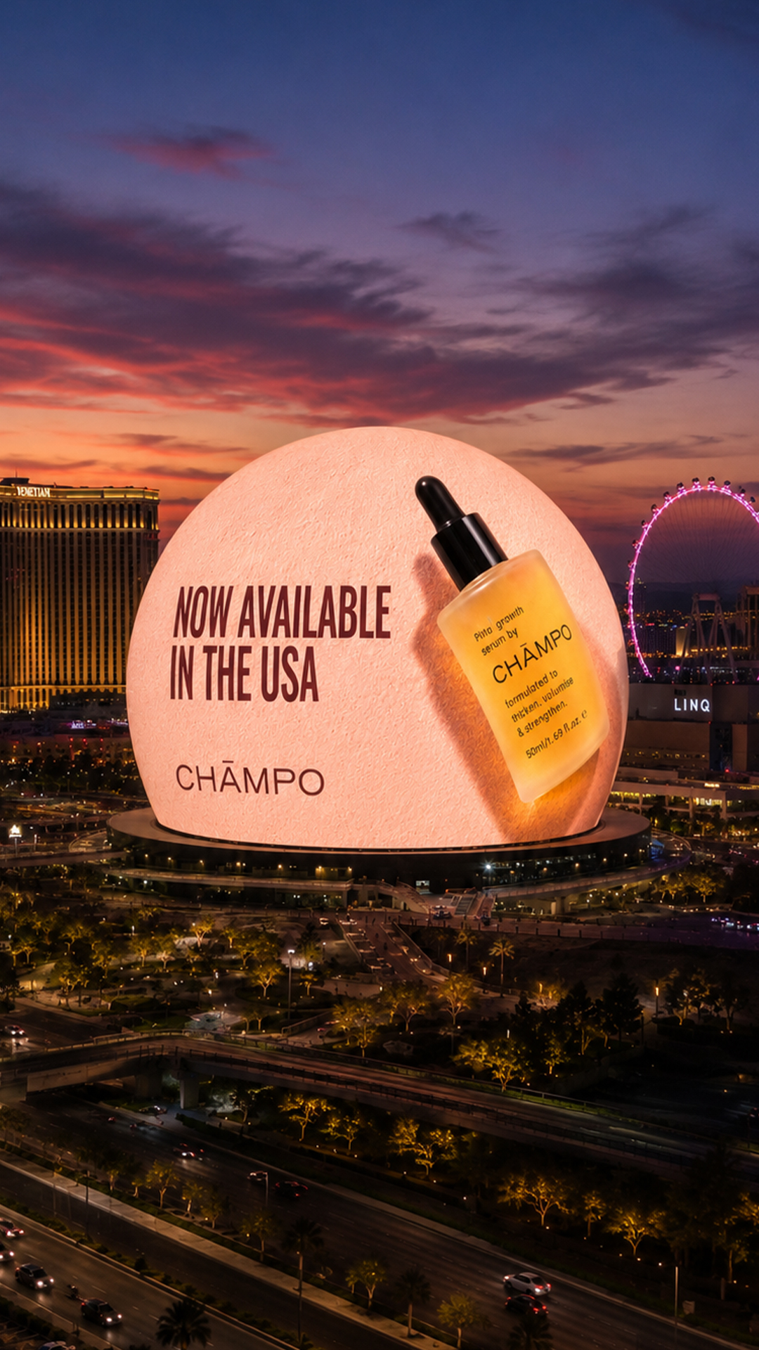 Chāmpo Haircare Facebook ad