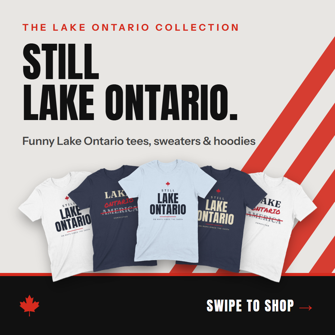 The Bold Canadian Facebook ad: Still Lake Ontario.