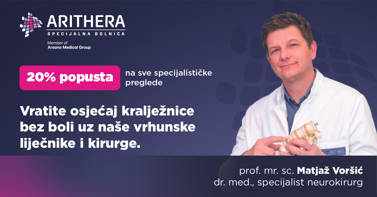 Specijalna bolnica ARITHERA Facebook ad from Jan 8, 2026
