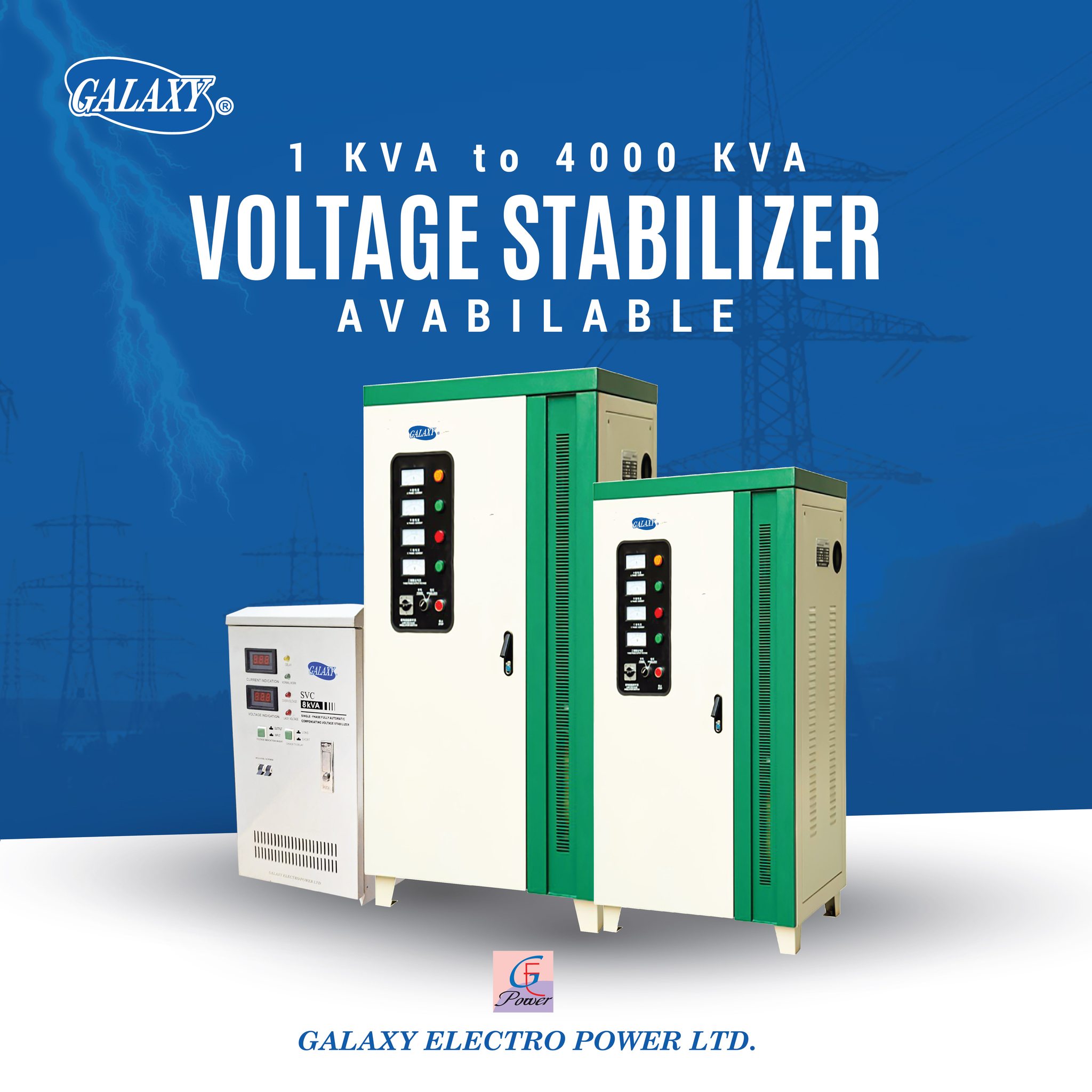 Galaxy Electro Power Ltd. Facebook ad: Power Up Your Work.