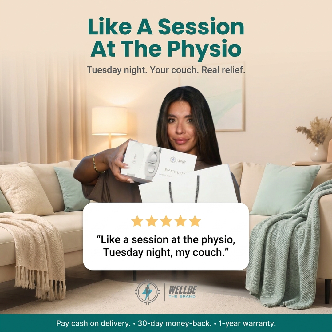 Wellbe The Brand Facebook ad: Backlux - Lower Back Massager, WELLBE THE BRAND