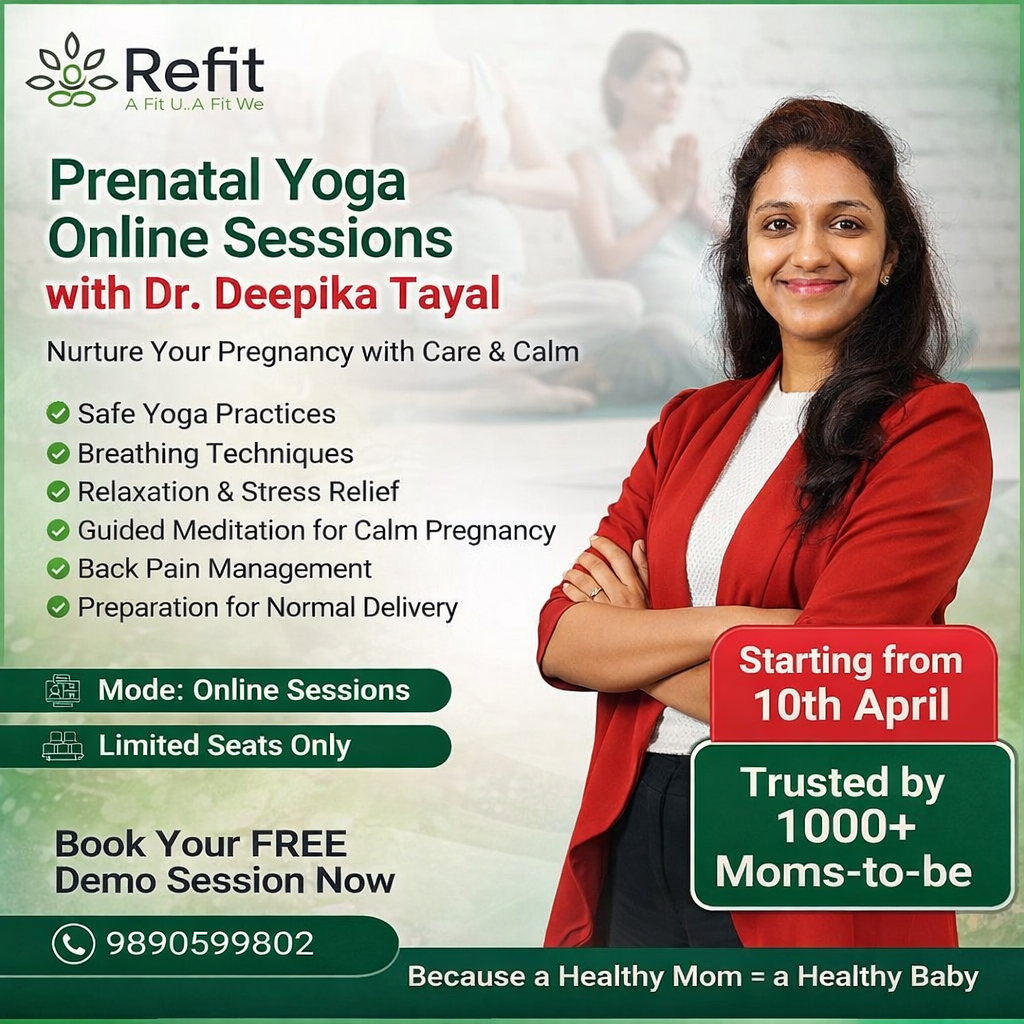 Refit Yoga Studio Facebook ad: LIVE: Pregnancy Yoga & Fitness Classes