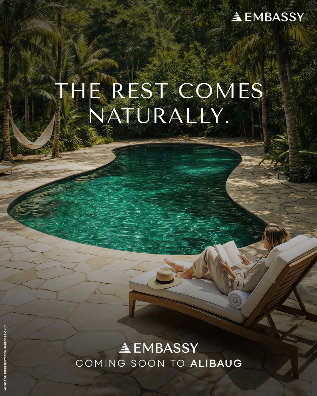 Embassy Developments Facebook ad: A forest-framed residential enclave envisioned for…