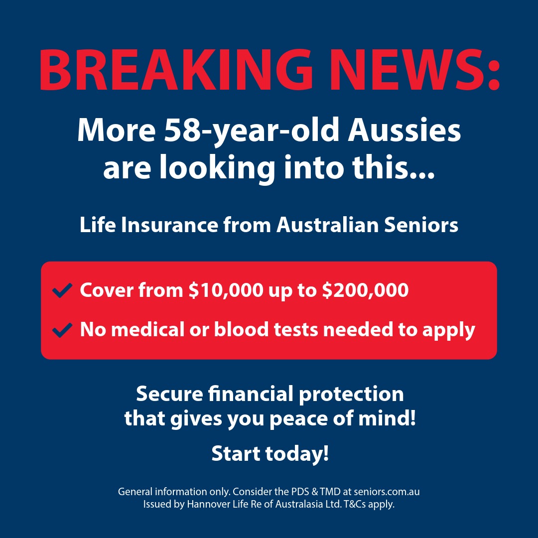 Australian Seniors Insurance Agency Facebook ad