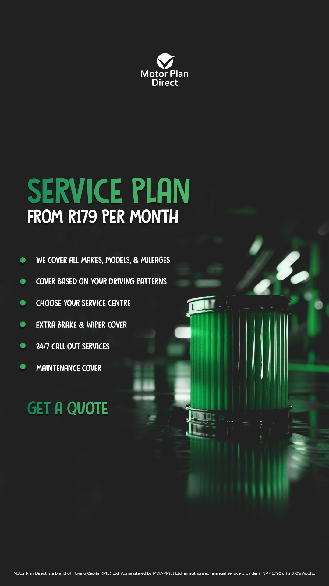 Motor Plan Direct.co.za Facebook ad
