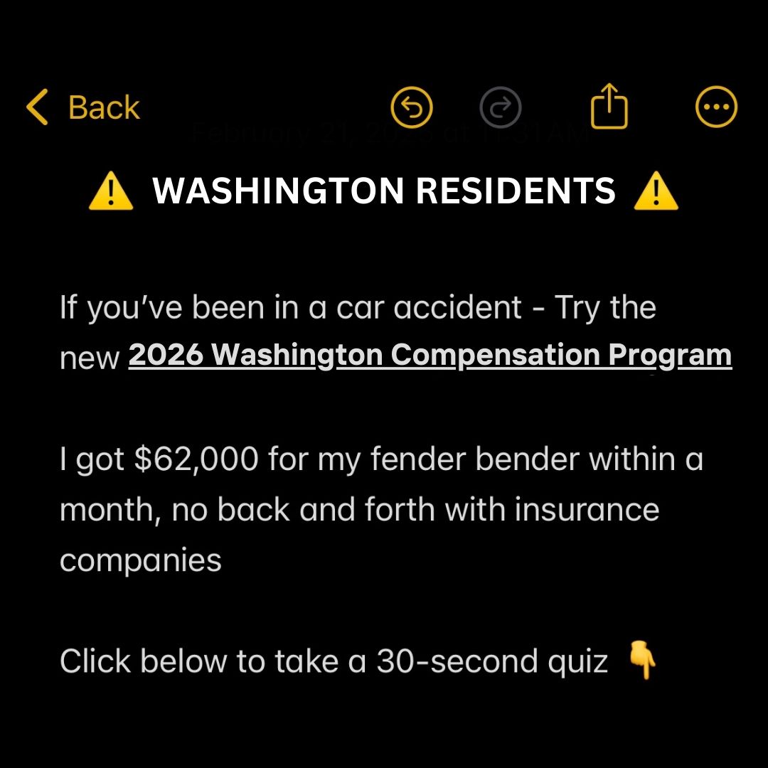 Personal Claim Assistant Facebook ad: Washington Car Accident Help!