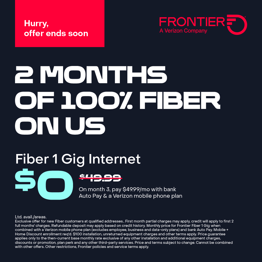 Frontier Internet Facebook ad