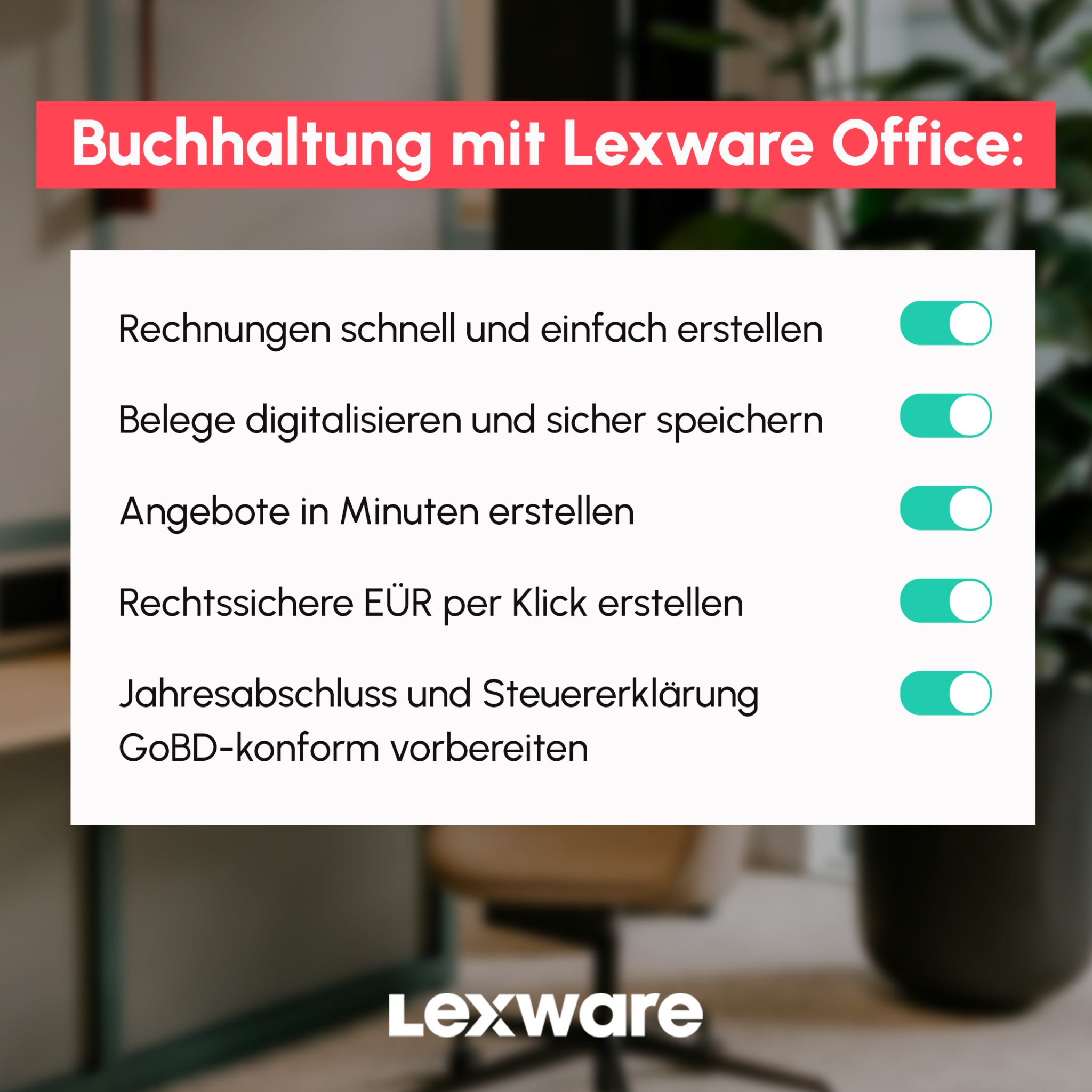 Lexware Facebook ad