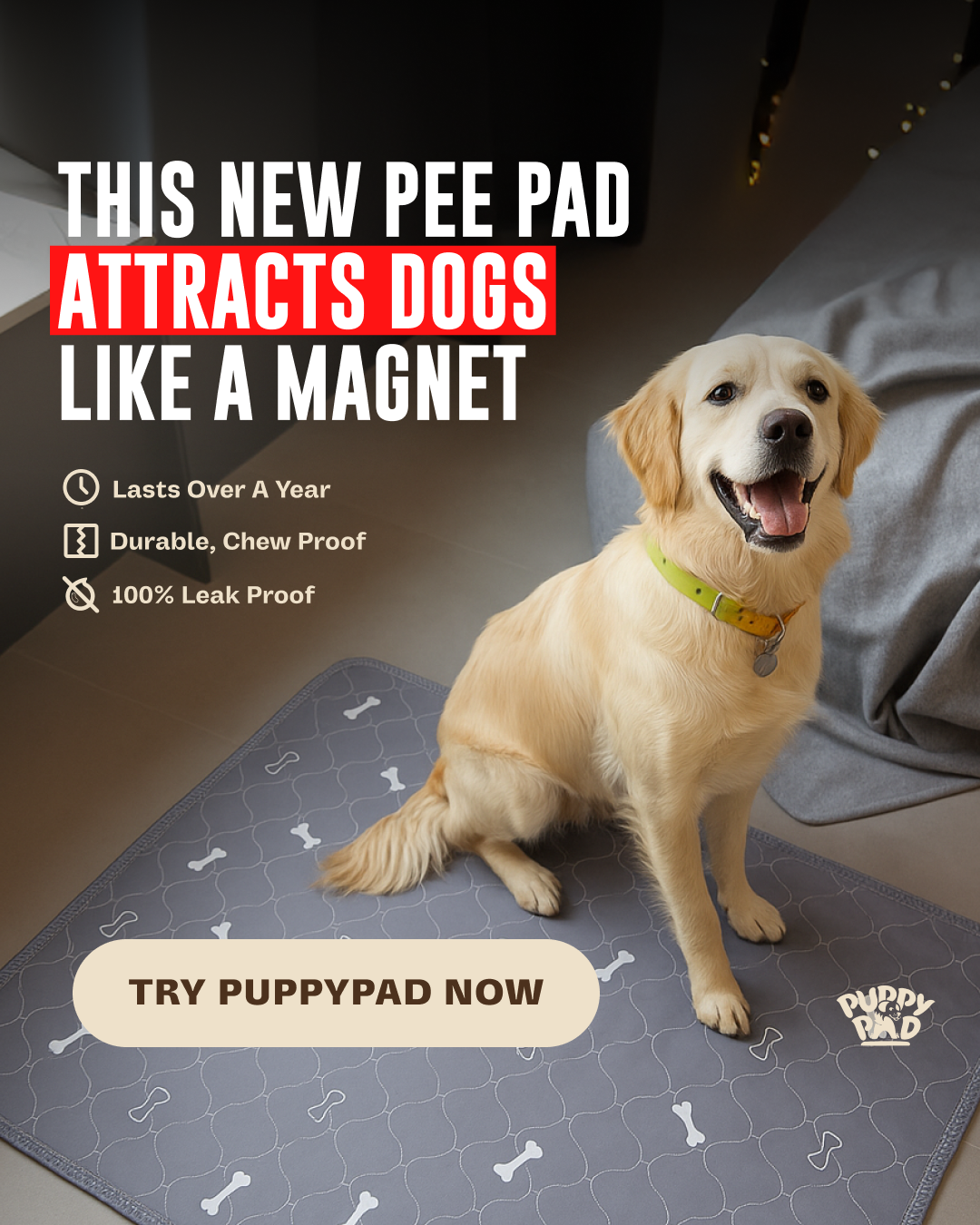PuppyPad Facebook ad