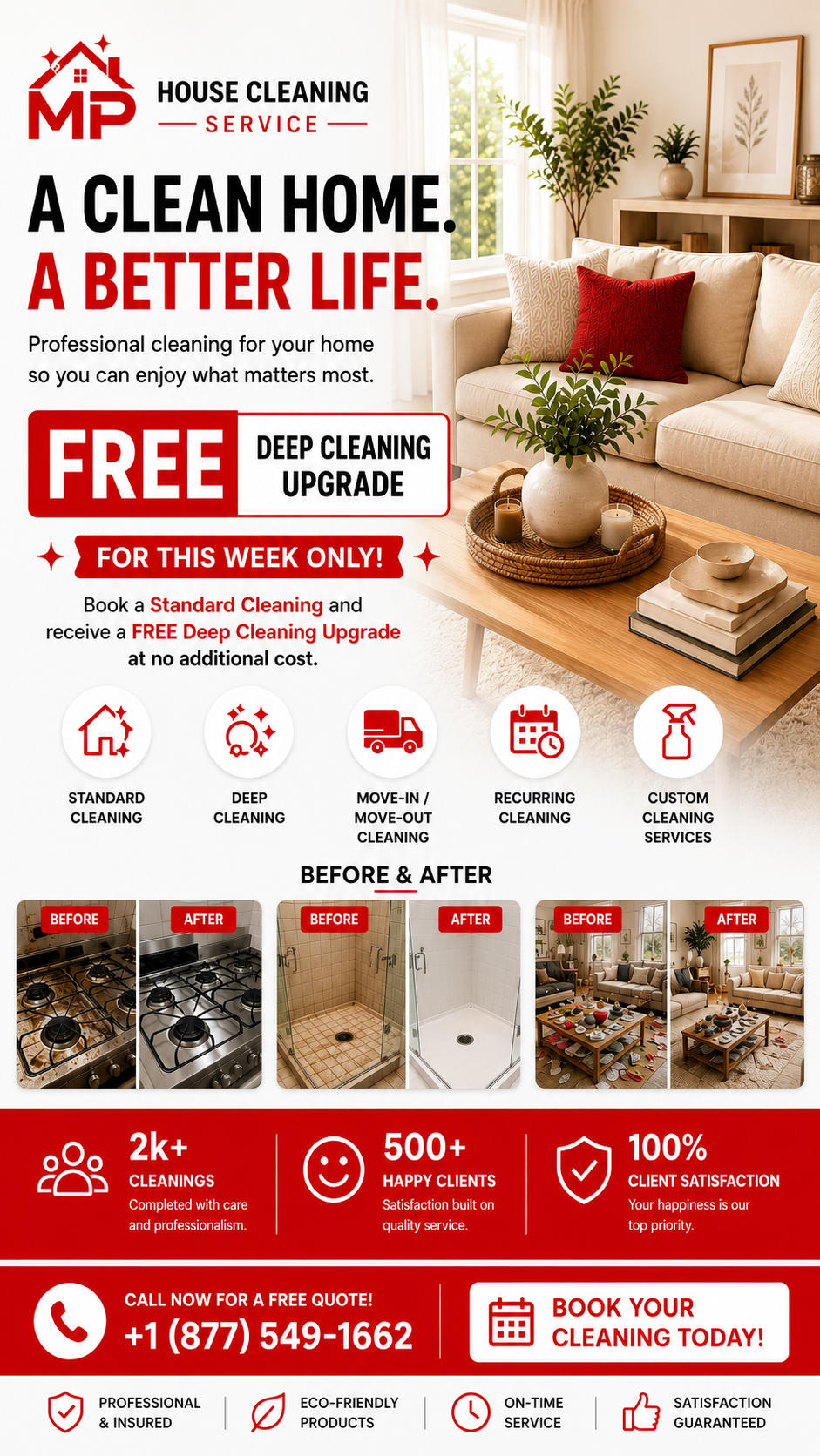 MP House Cleaning Facebook ad