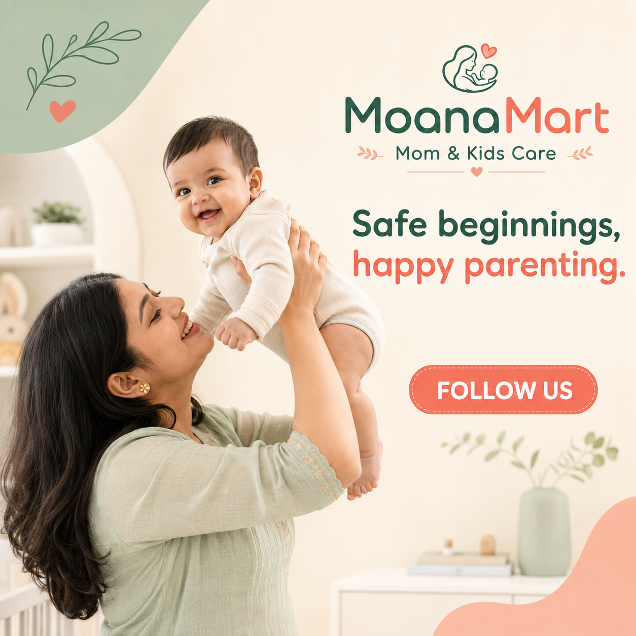 Moana Mart Facebook ad: Every little moment deserves a little more care.