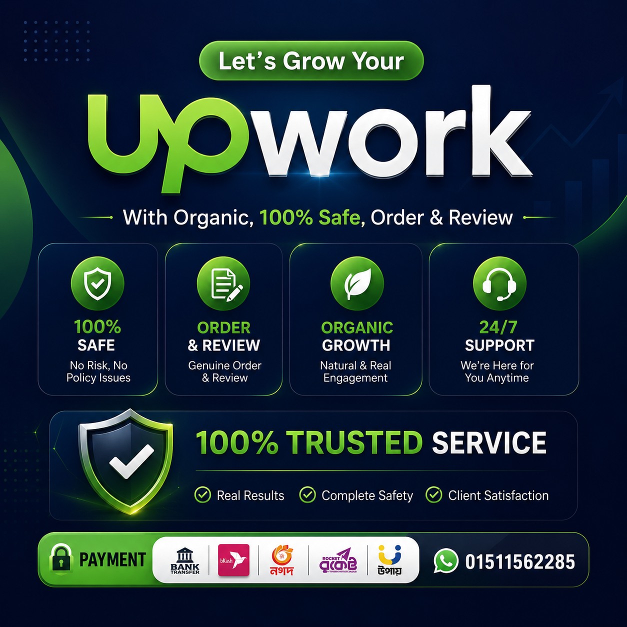 Trust Review Zone Facebook ad: আপনার Upwork Profile-কে দিন আরও Professional ও Trusted…