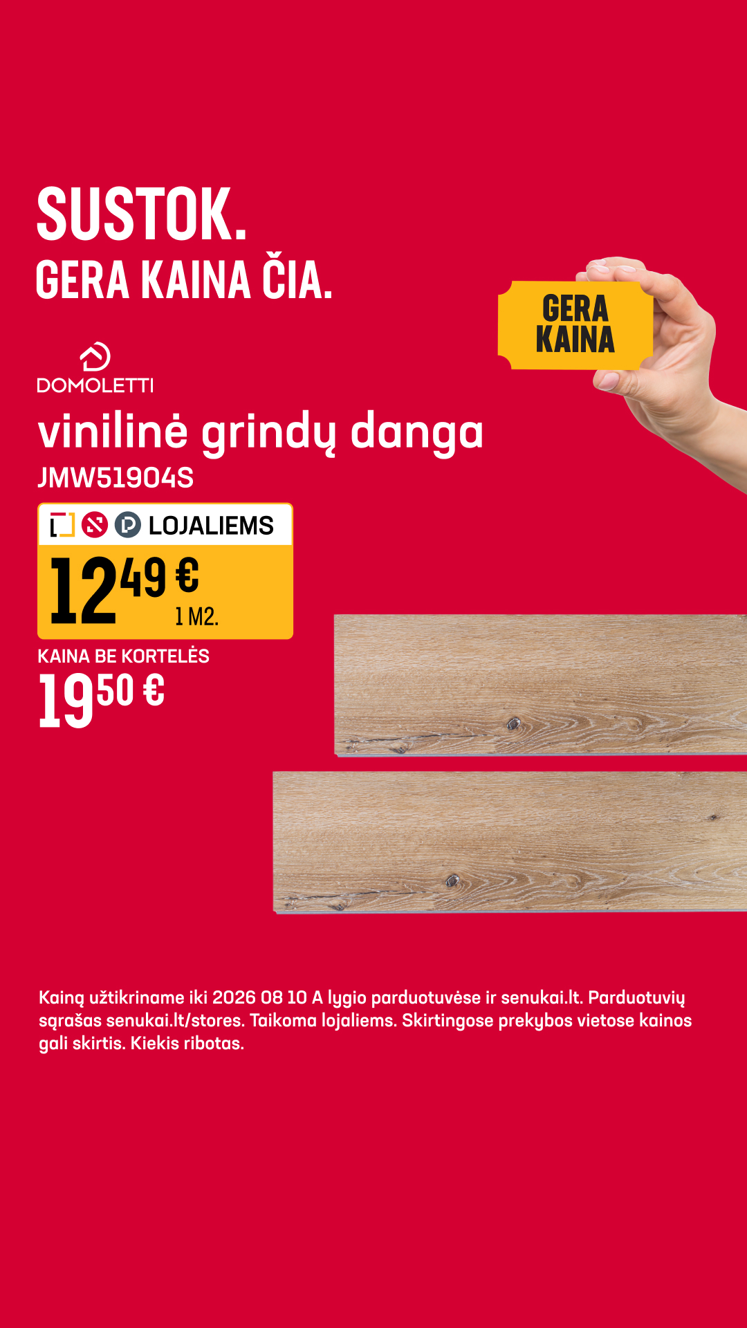 Senukai Facebook ad