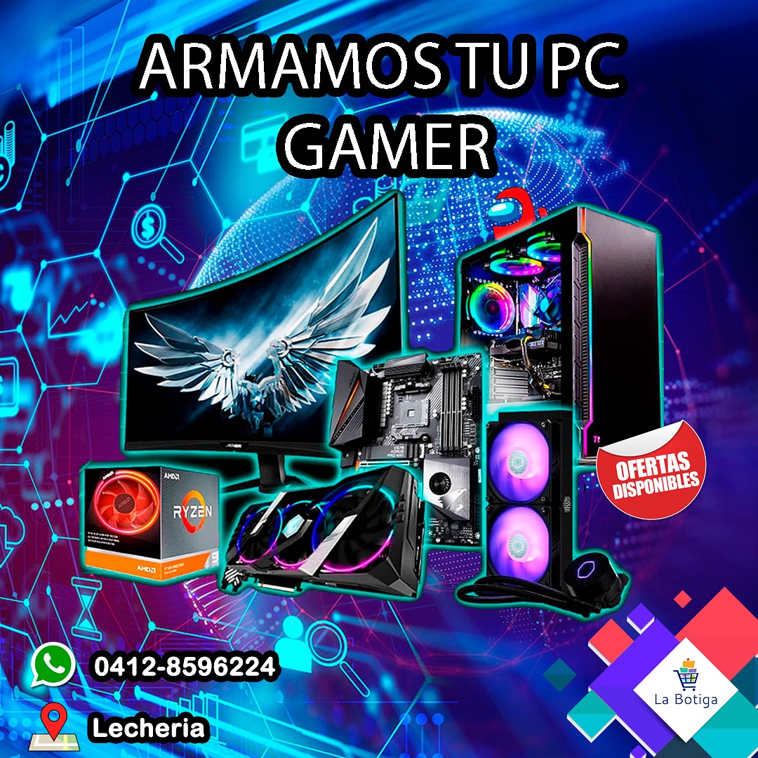 La botiga Ve Facebook ad: -Todas nuestras Pc’s vienen con componentes GAMA ALTA…