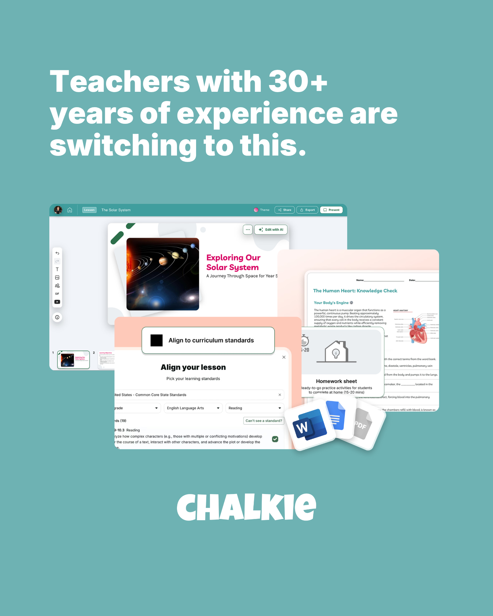 Chalkie AI Facebook ad