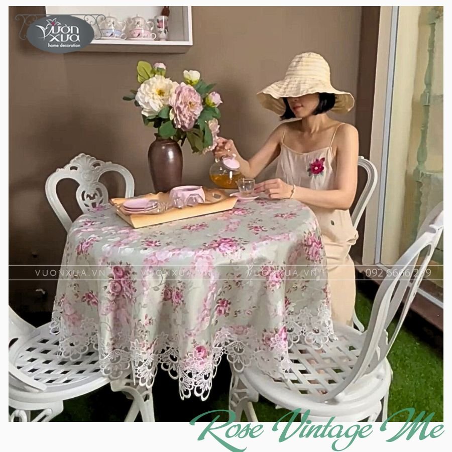 VƯỜN XƯA - Khăn Trải Bàn Nâng Tầm Không Gian Facebook ad