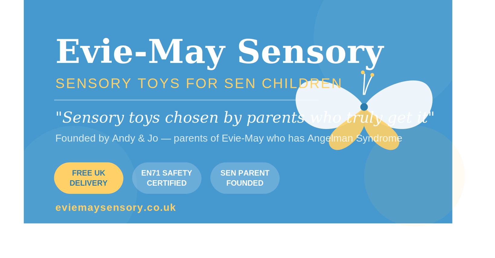 Evie-May Sensory Facebook ad: Sensory Toys Chosen by SEN Parents