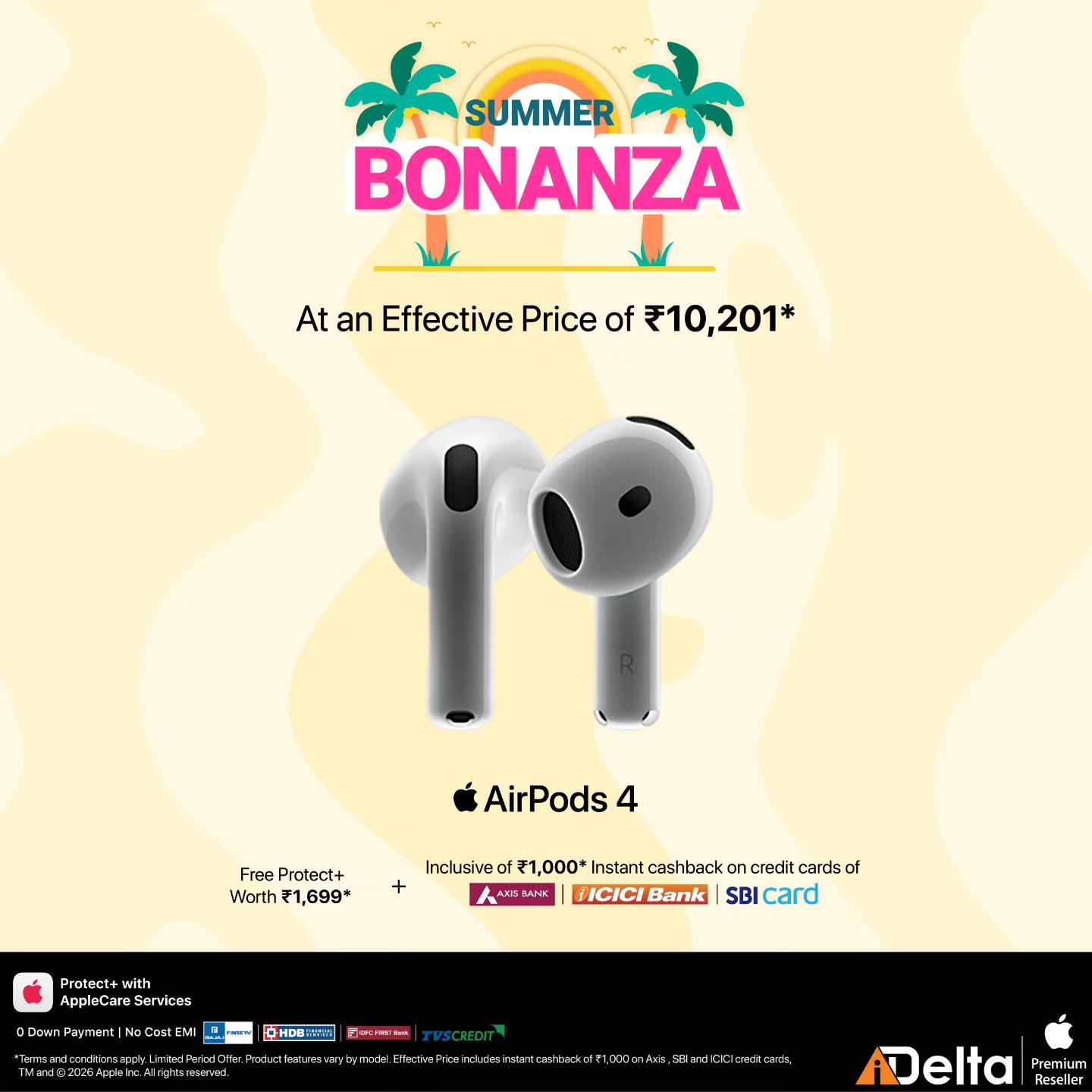 iDelta Facebook ad: The sun is out, and the volume is…