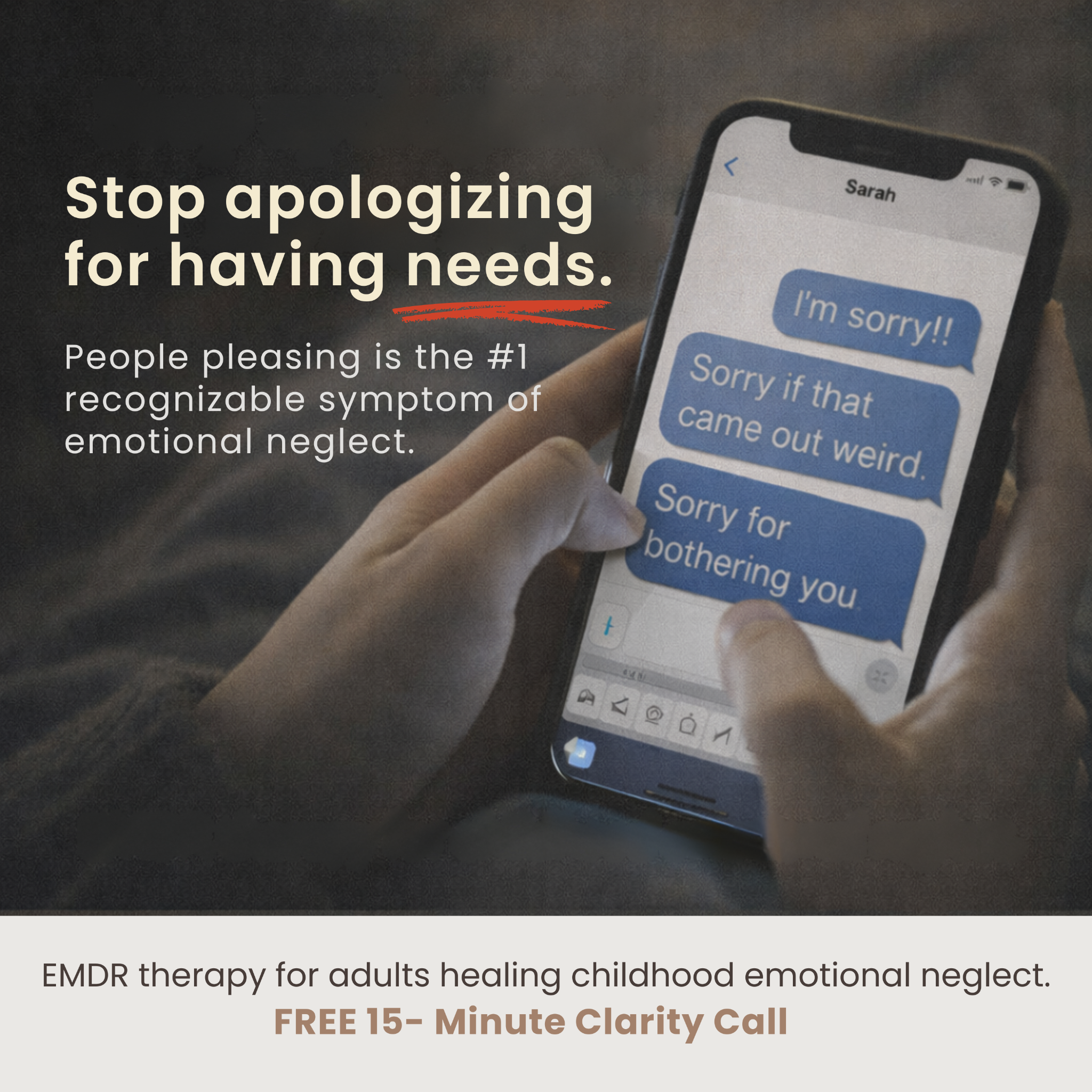 Silver Birch Therapy PLLC Facebook ad: Heal The Invisible Wound