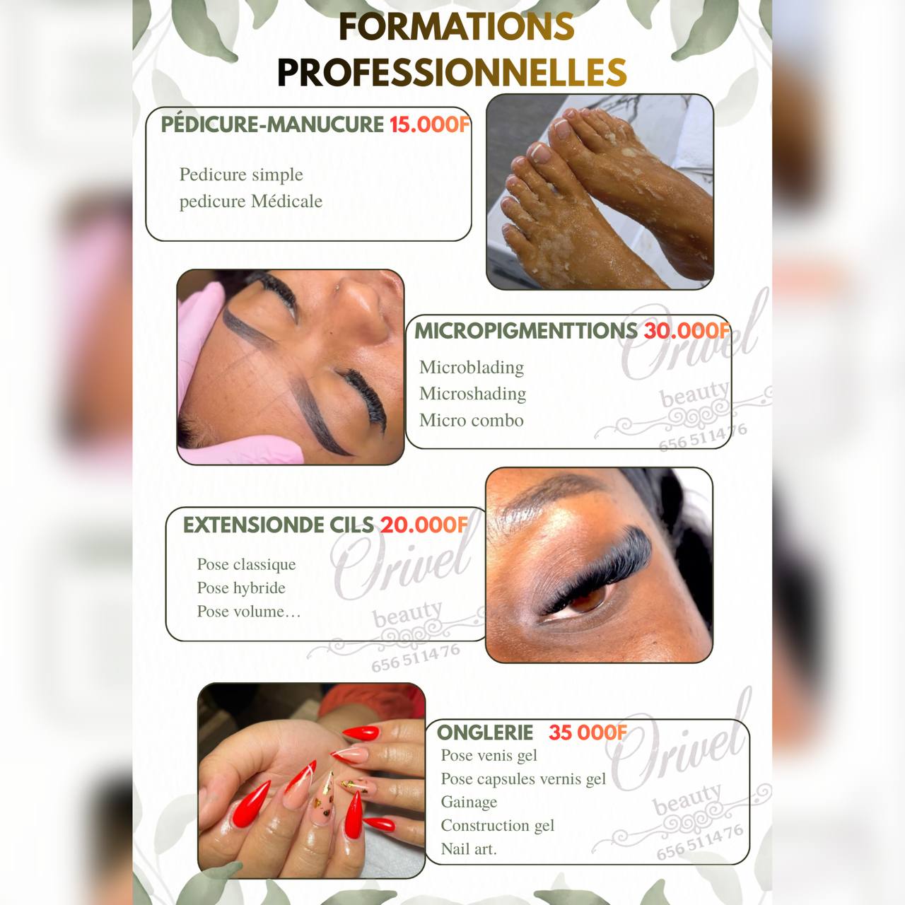 Orivel Beauty Shop Facebook ad: Discuter avec nous