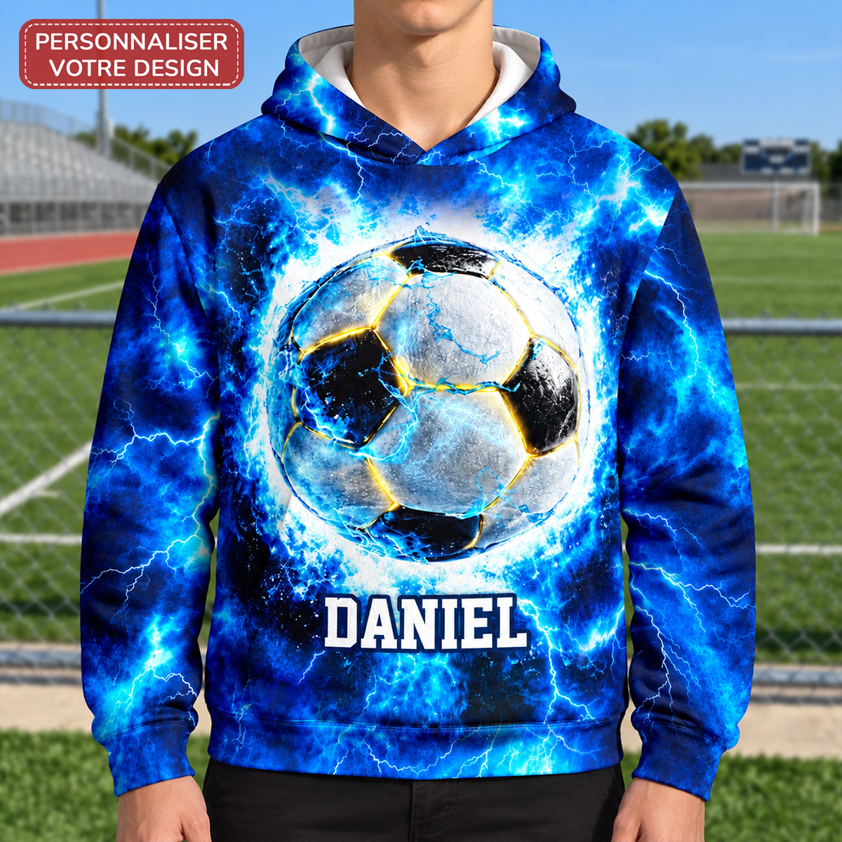 Cadeauplus Facebook ad: Sweat Sport Personnalisé