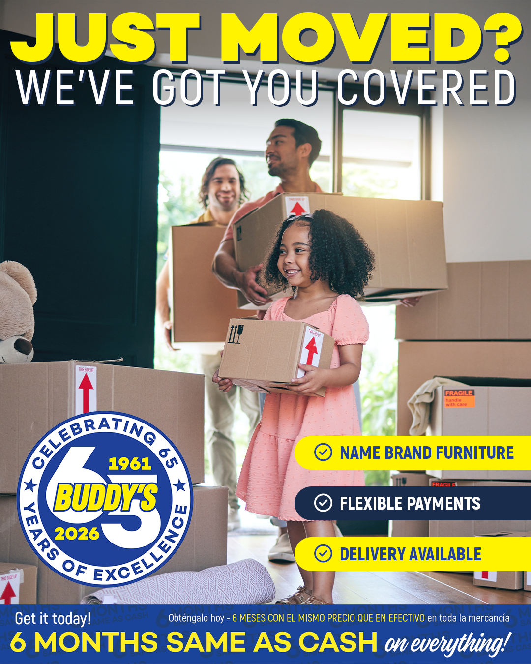 Buddy's Home Furnishings Facebook ad
