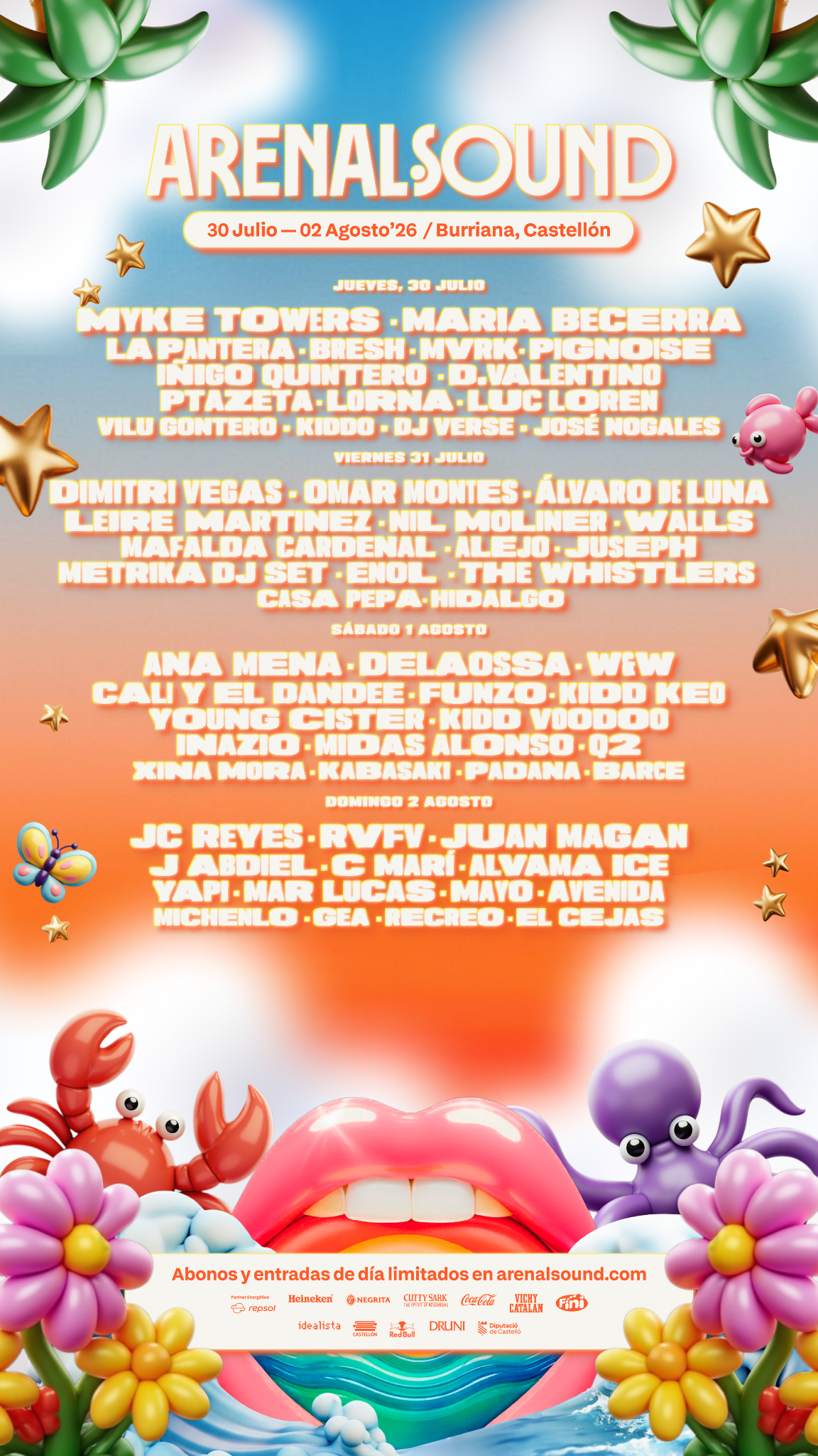 ARENAL SOUND Facebook ad from Feb 12, 2026