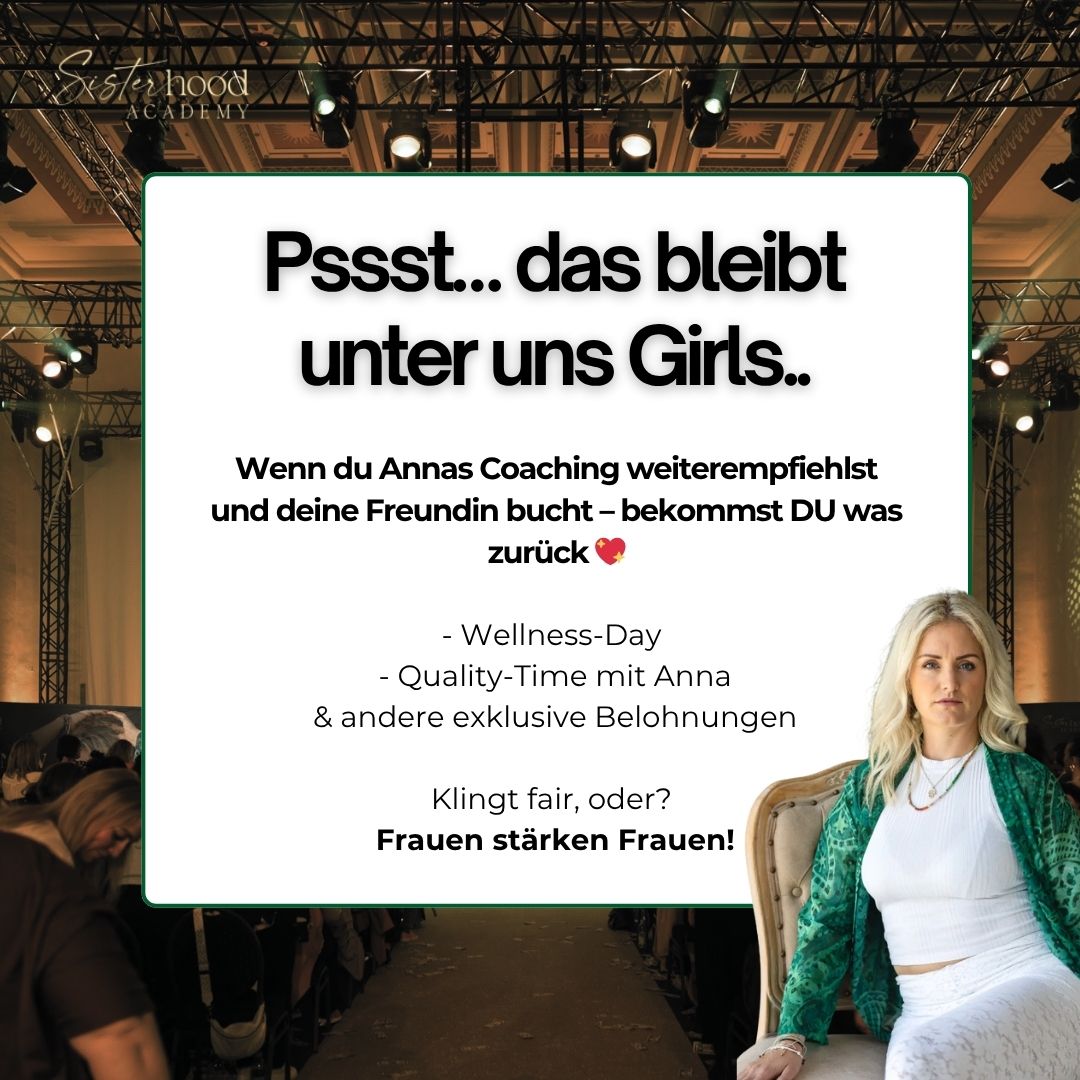 Anna.schepperle Facebook ad: Werde Teil der Sisterhood-Bewegung, und lass andere Frauen…