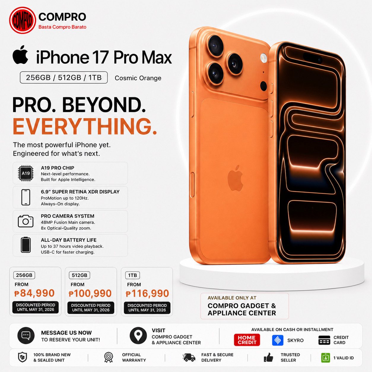 Compro Gadget Store- Pagadian Facebook ad: Take Home Your Dream Gadgets & Appliances Today!