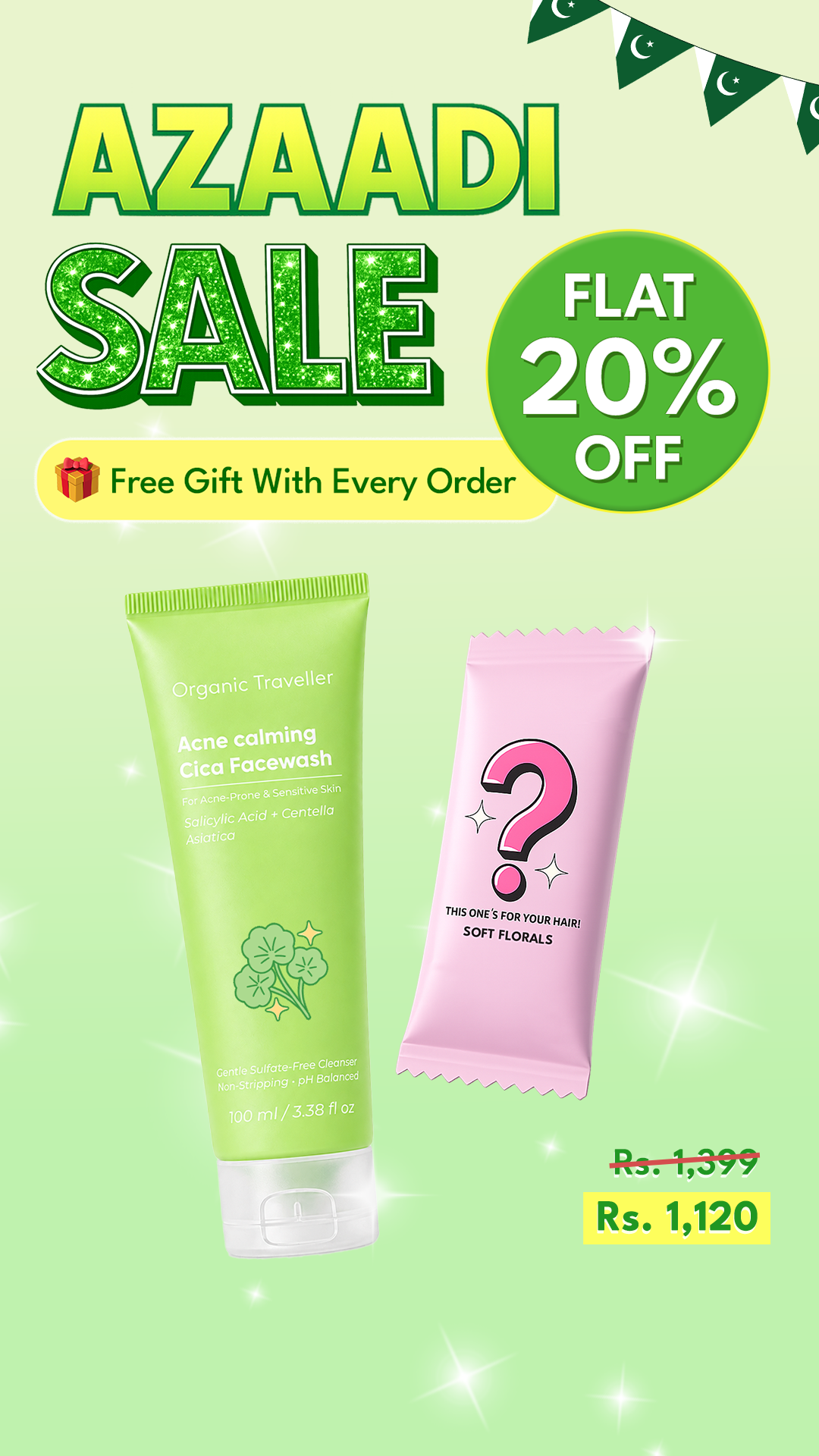 Organic Traveller - Skincare Facebook ad