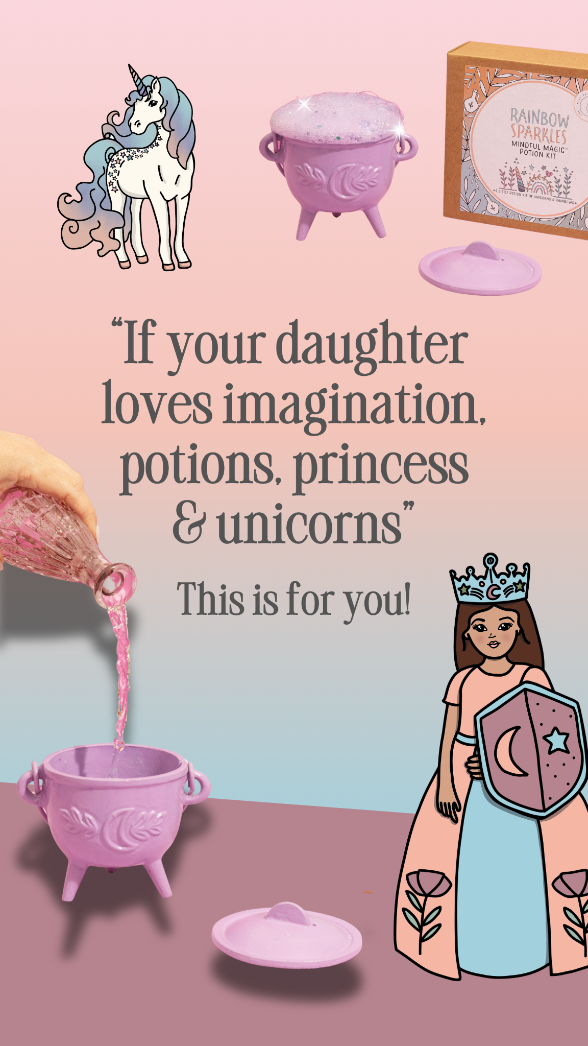 The Little Potion Co Facebook ad: Mindful Magic potion kits