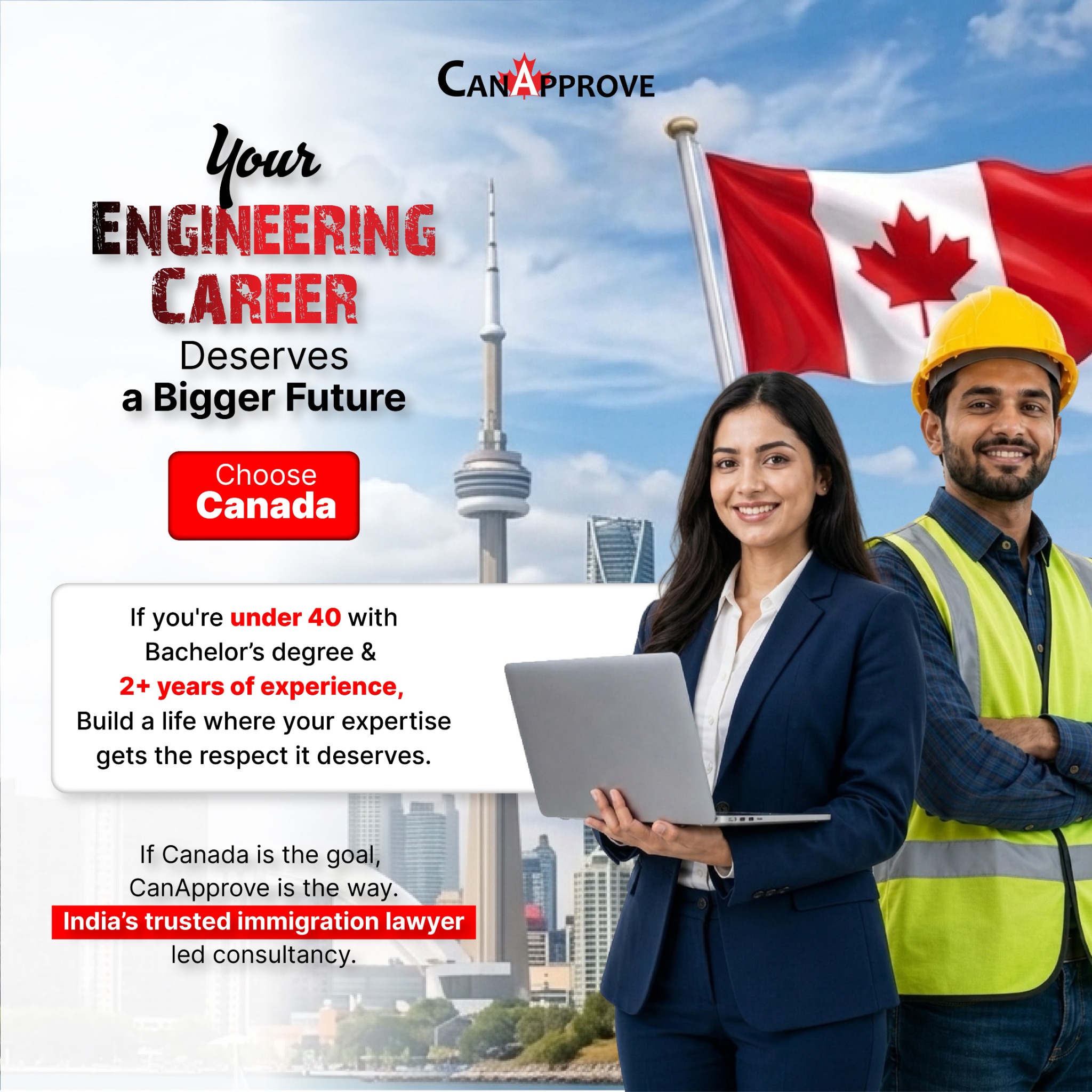 CanApprove Consultancy Services Facebook ad: Your Engineering Career Deserves a Bigger Future