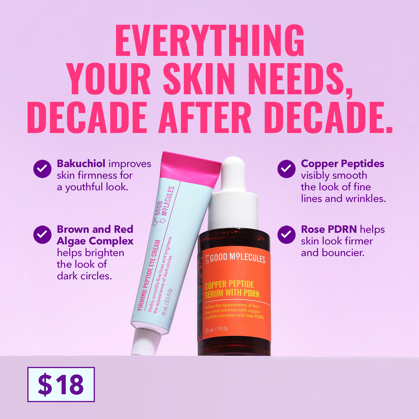 Good Molecules Facebook ad: Over 1000s Reviews