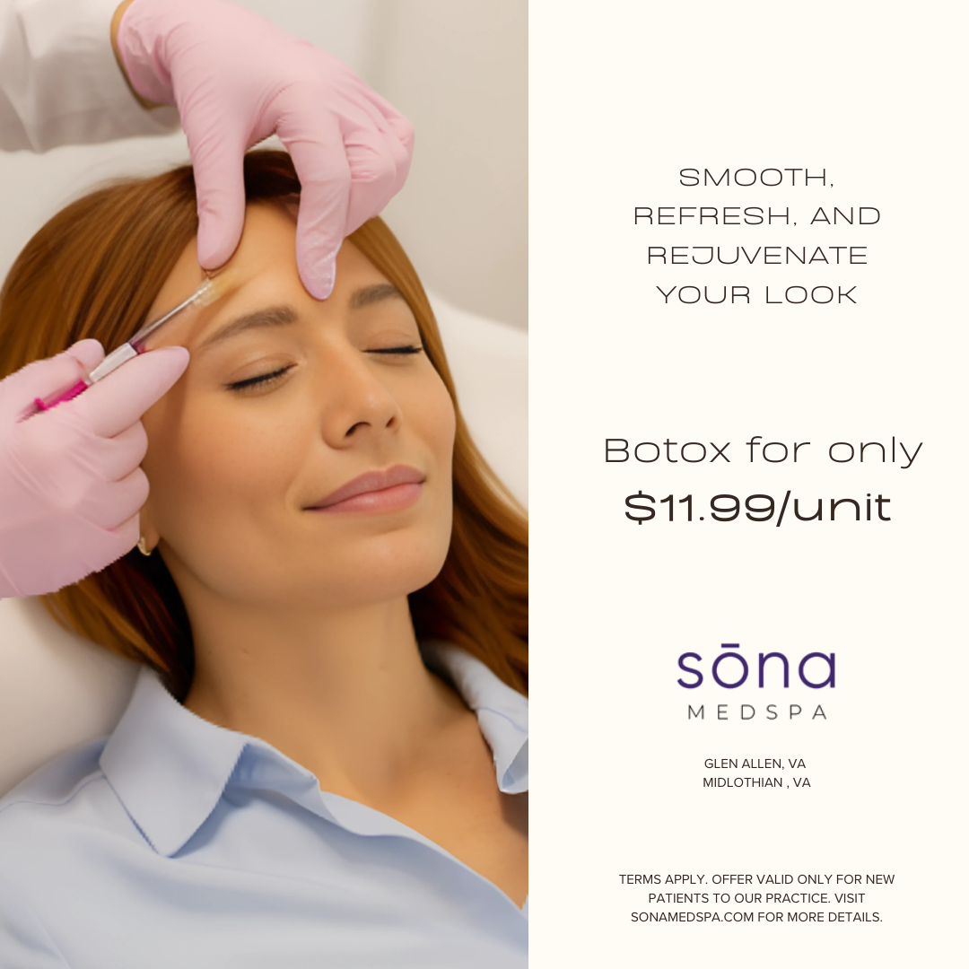 Sona Dermatology Facebook ad: Limited-Time Offer - $11.99/Unit Botox
