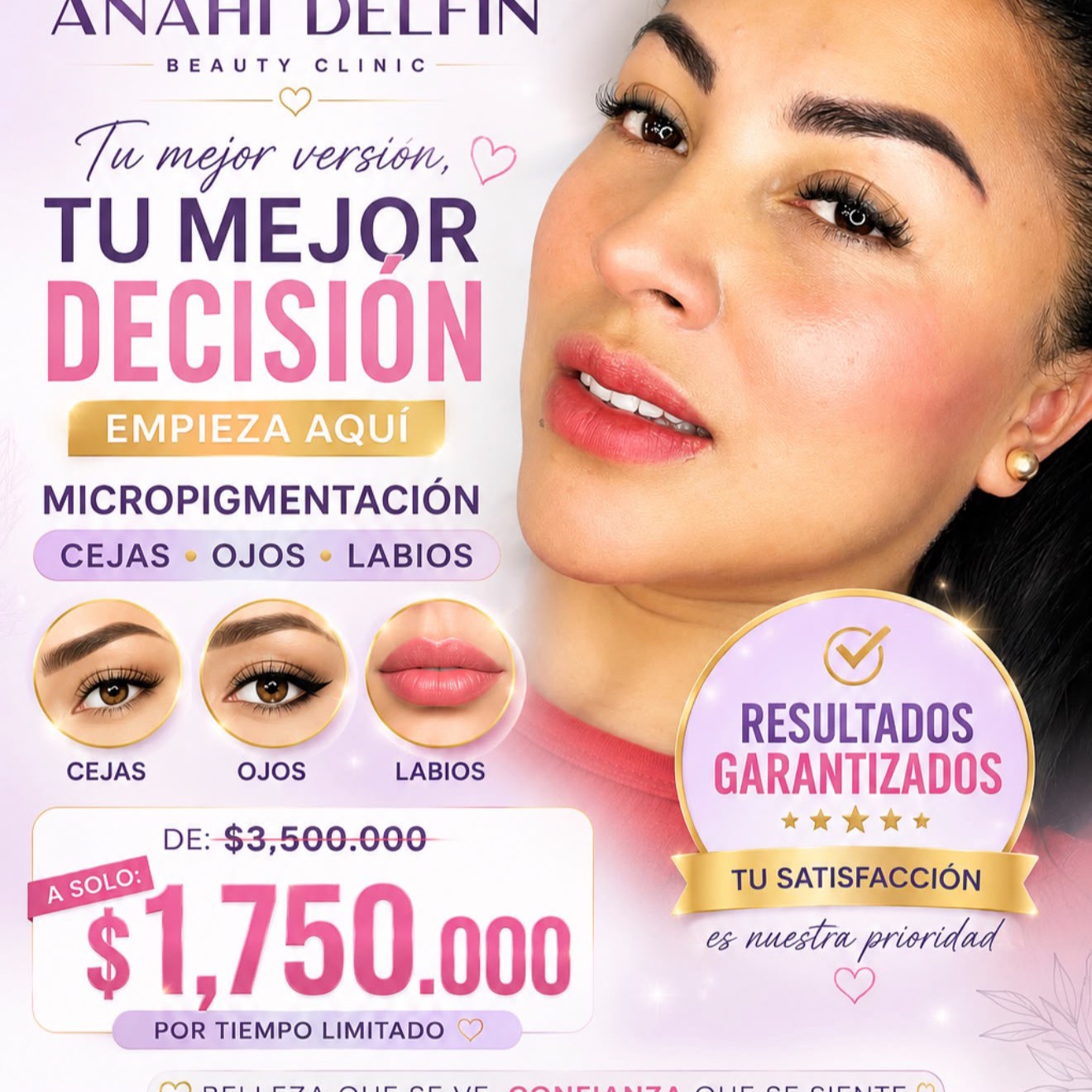 Anahi Delfin Beauty Clinic Facebook ad