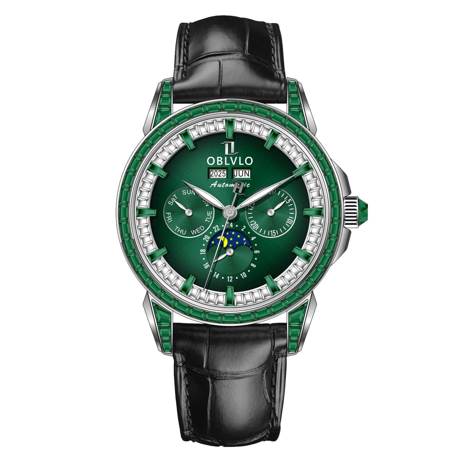 Oblvlo Official Facebook ad: Affordable Automatic Watches Save up to 30%
